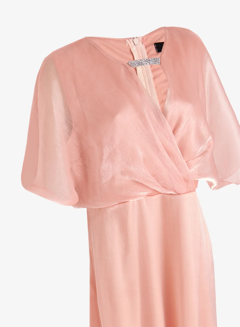 Khizana Plus Size Shimmer A-Line Dress